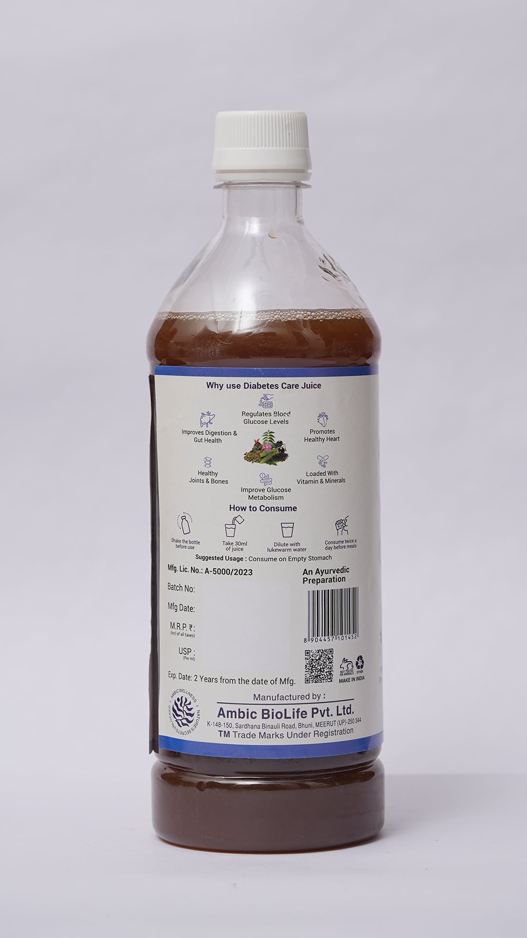 Diabetes Care Juice | Controls Blood Sugar Levels Naturally