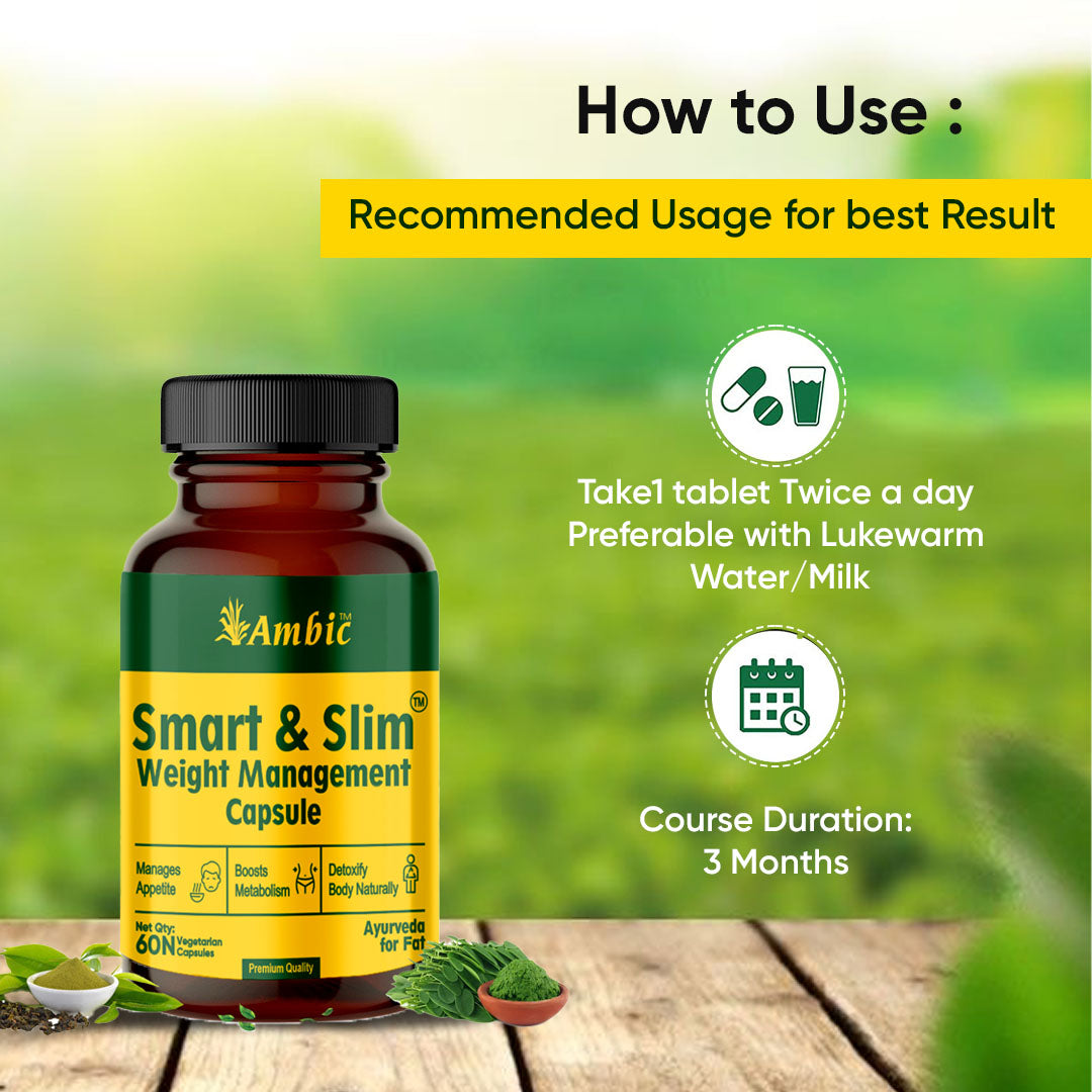 Smart N Slim Capsule Ayurvedic Medicine to Reduce Belly Fat Naturally