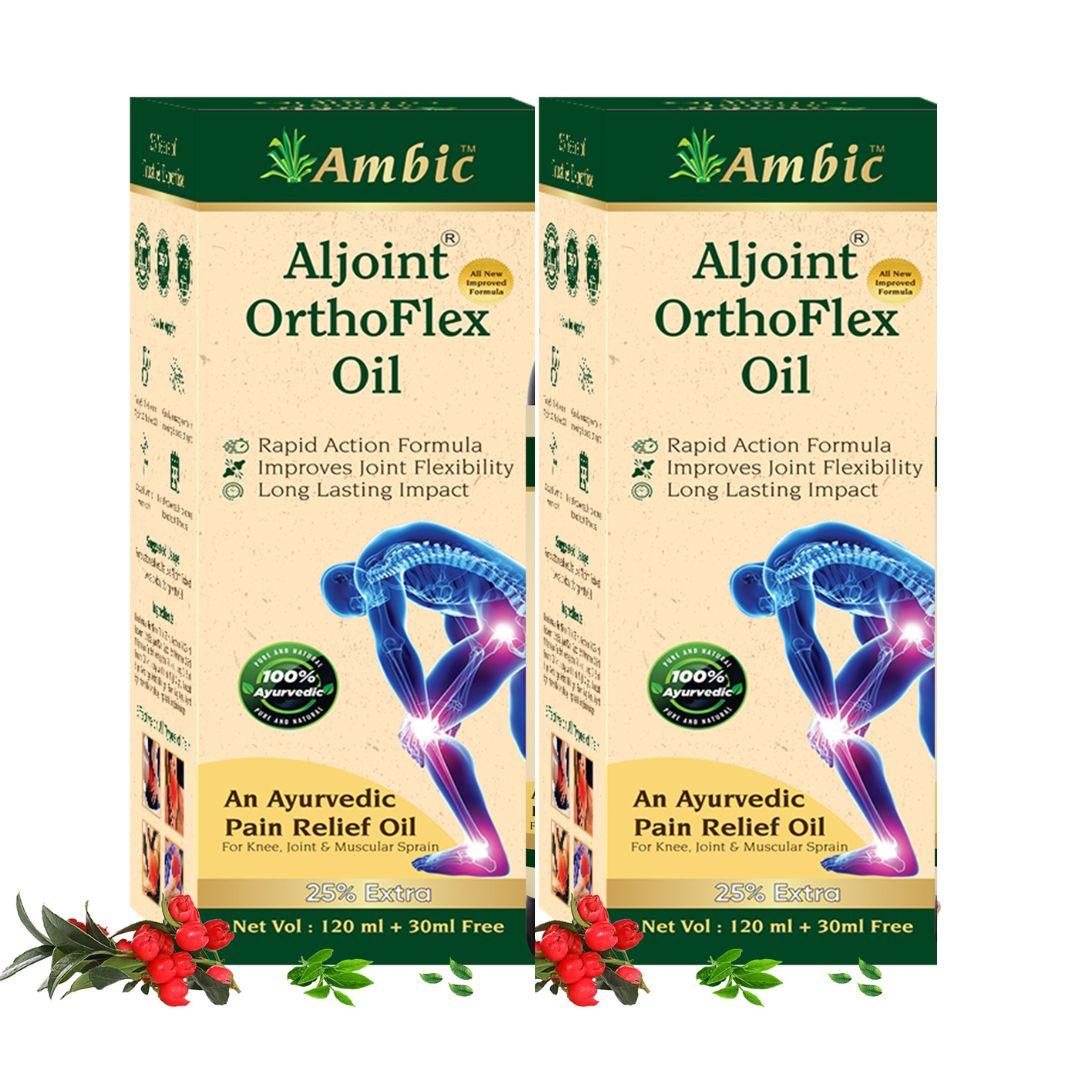 Aljoint OrthoFlex Oil | Ayurvedic Pain Relief Oil for Joints, Knee & Neck