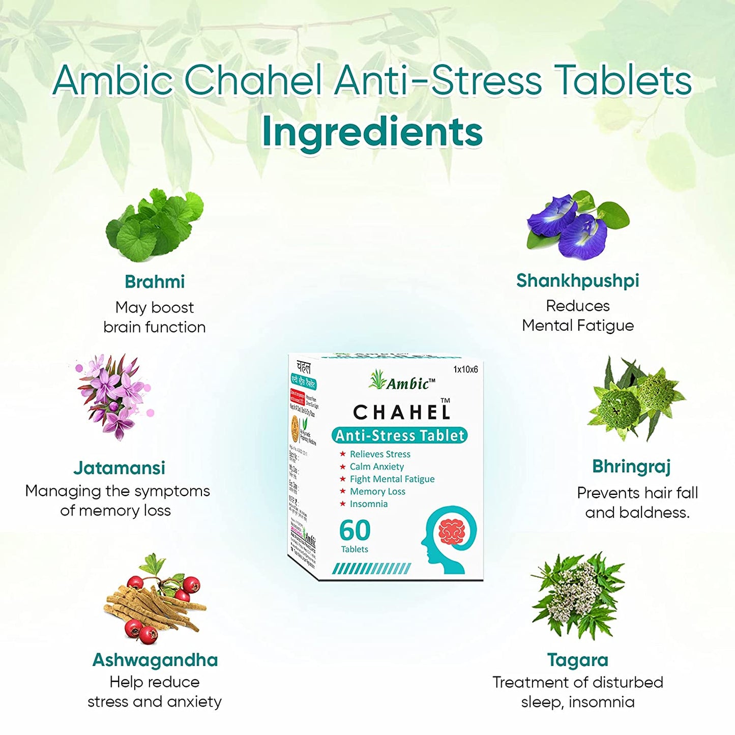 Chahel Sleep Tablets for Sound Sleep & for Stress Relief