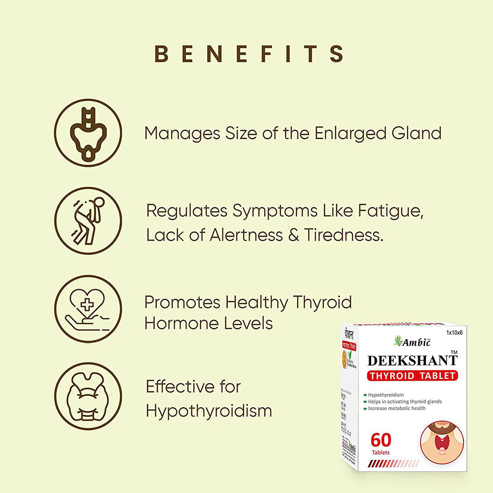 Deekshant Thyroid Tablet | Ayurvedic Medicine for Hypothyroidism