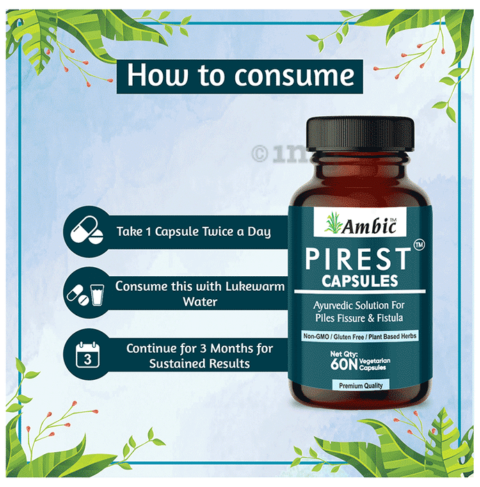 PIREST Capsule For Bleeding Piles & Constipation(Pack of 1)