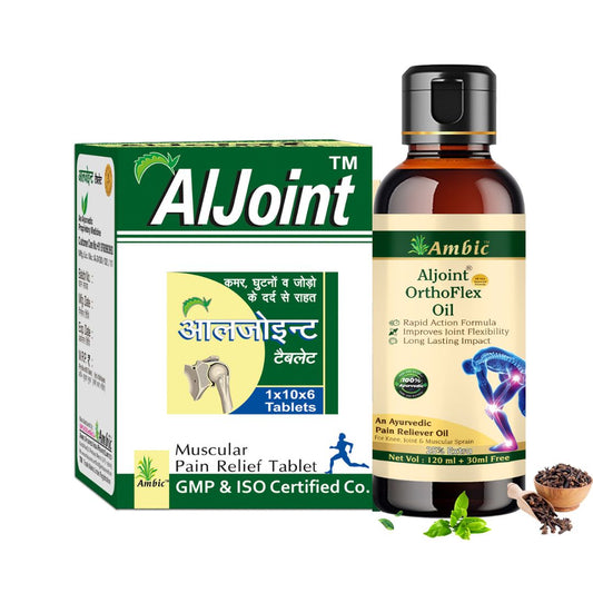 Aljoint OrthoFlex Oil | Ayurvedic Pain Relief Oil for Joints, Knee & Neck