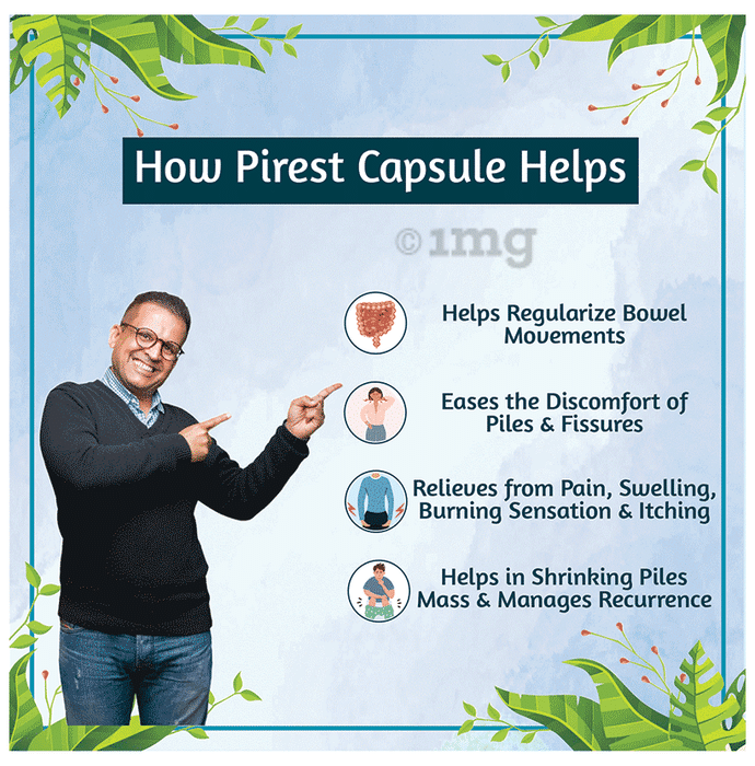 PIREST Capsule For Bleeding Piles & Constipation(Pack of 1)