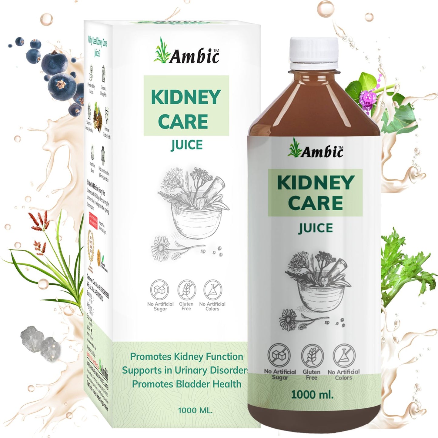 Kidney Care Juice for Healthy Bladder Function I Helps Relieve Kidney Stones & UTI