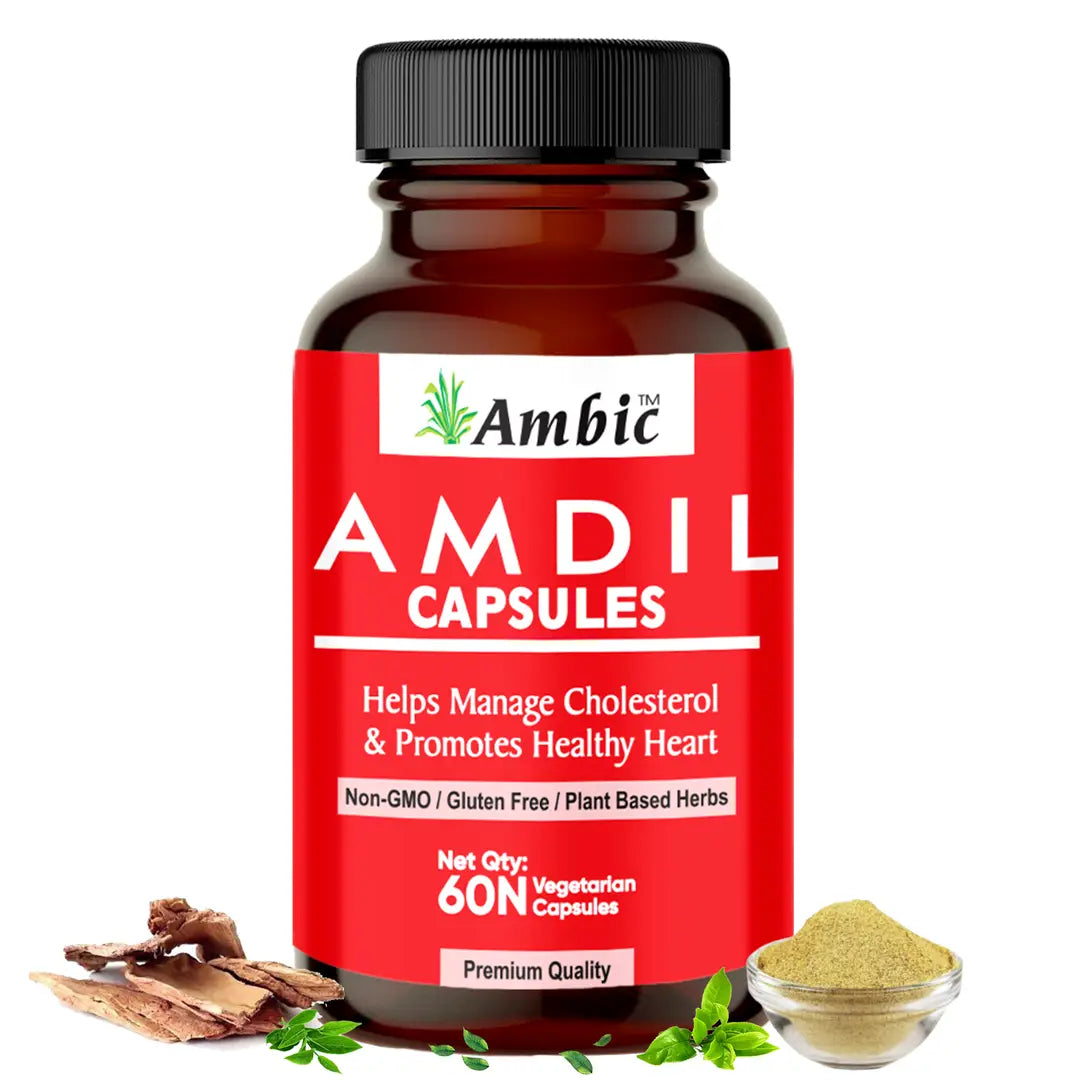 AMDIL Capsule For Healthy Heart|Lowers Bad Cholesterol(Pack of 1)