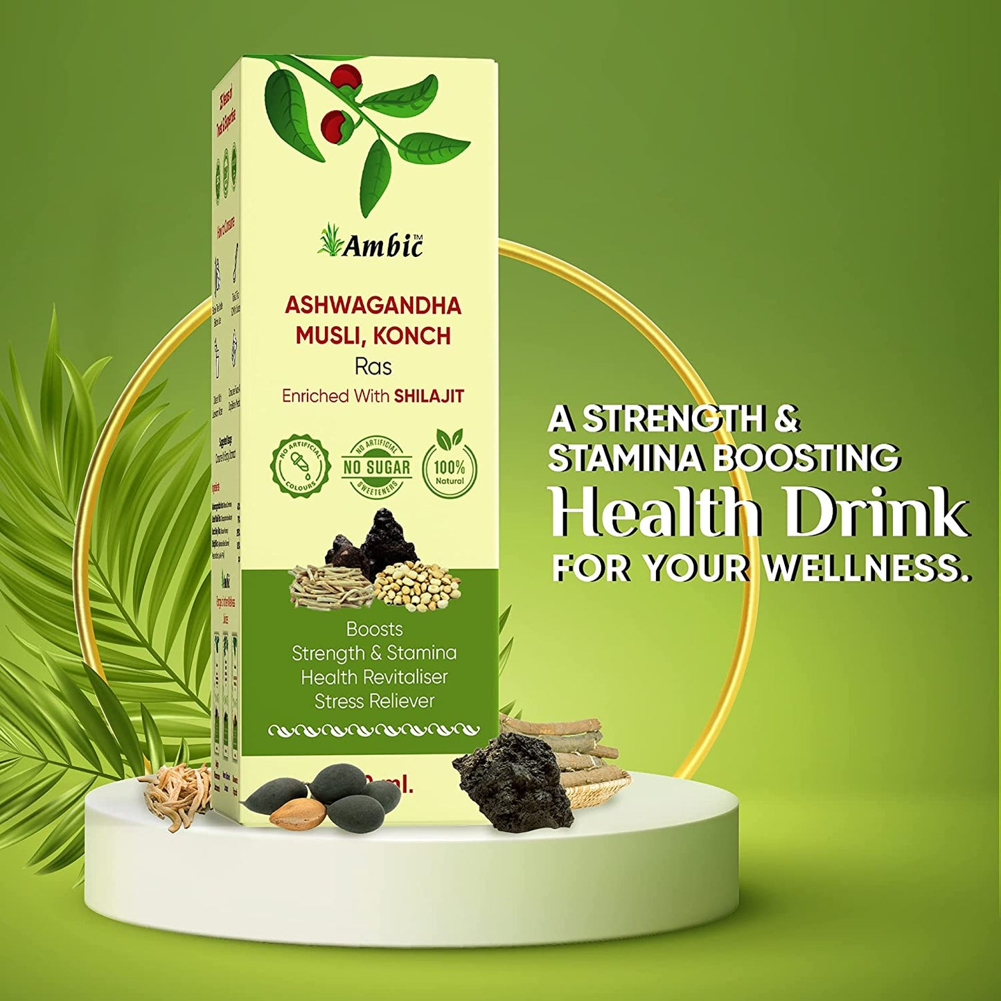 Ashwagandha Shilajit Juice for Stamina Vigor & Lasting Performance